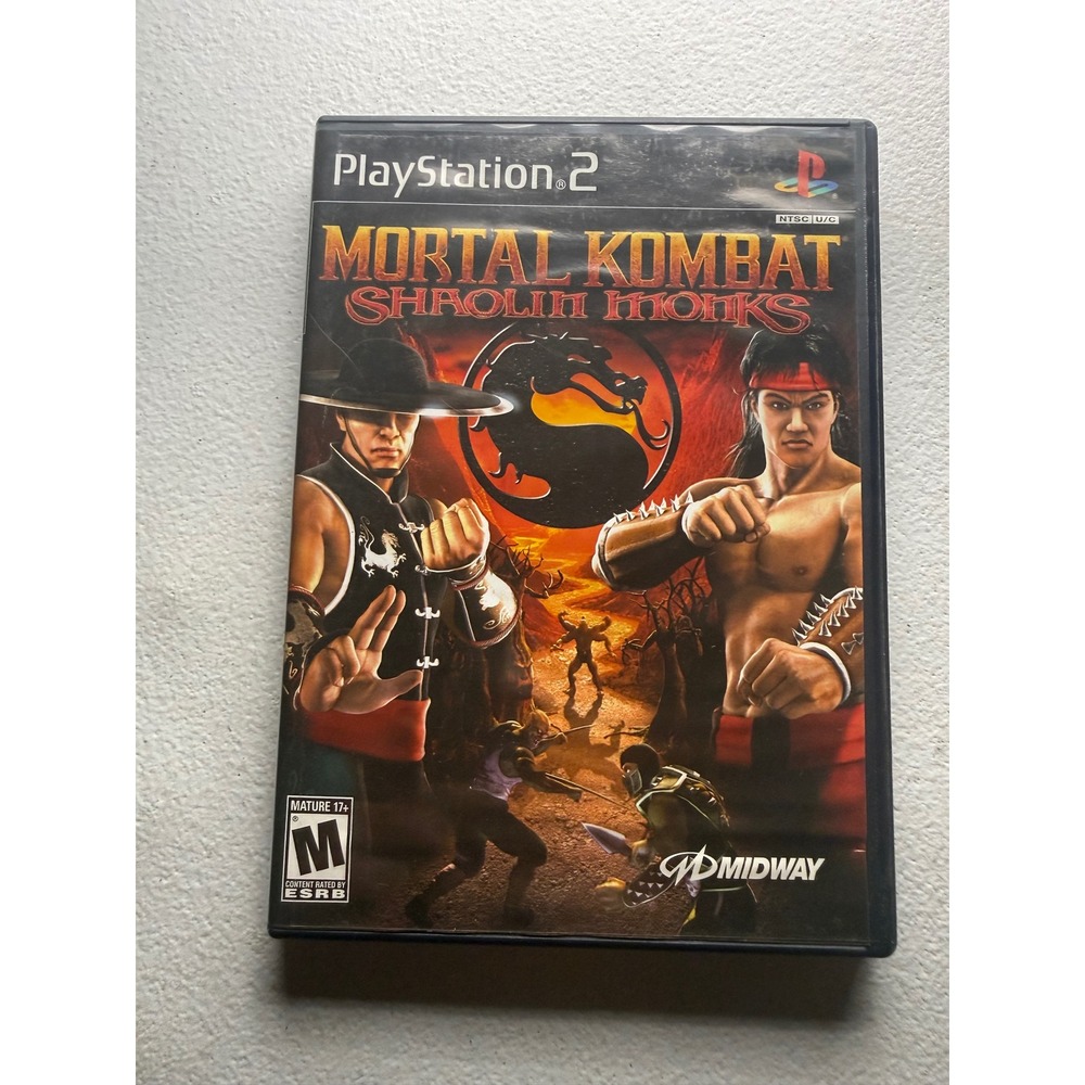 Mortal Kombat Shaolin Monks PS2 PlayStation 2 Midway Game with Manual CIB NTSC